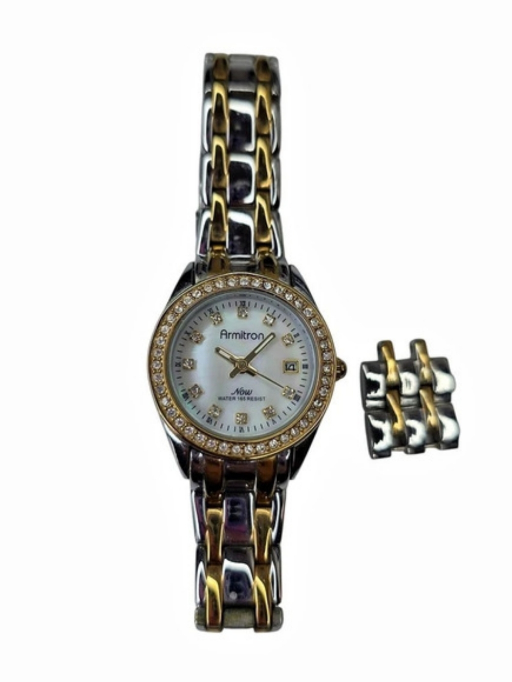 Armitron Now Two-Tone Crystal Bezel Watch Two-Tone Crystal-Accent Watch
